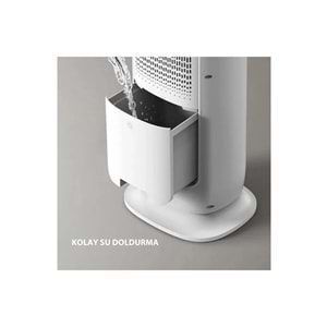 AIRPOLL HF-02 MOBİL ISITICI VE SOĞUTUCU BUHARLI FAN